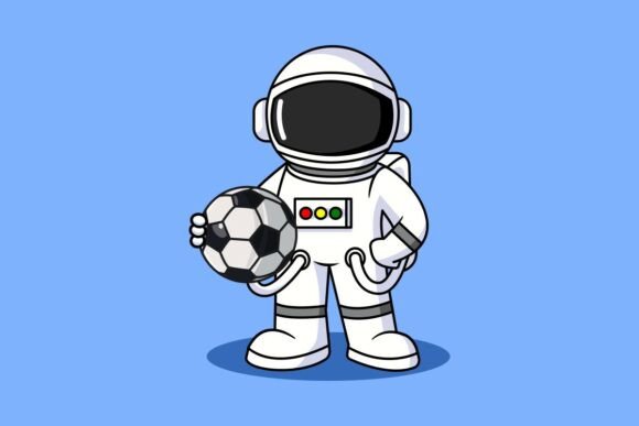 Astronaut Holding Soccer Ball Vector: A Designer’s Review