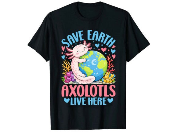 Axolotl Graphics for T-Shirt Designs