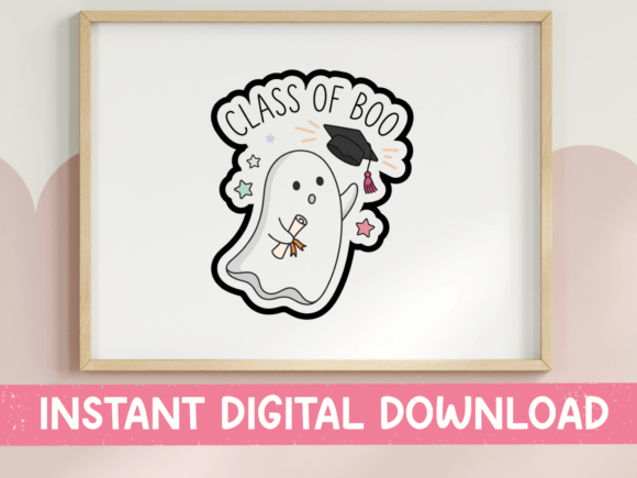 Class of Boo Graduation Ghost Graphics for T-Shirt Designs