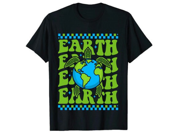 Earth Turtle Graphic for T-Shirt Designs & Graphics