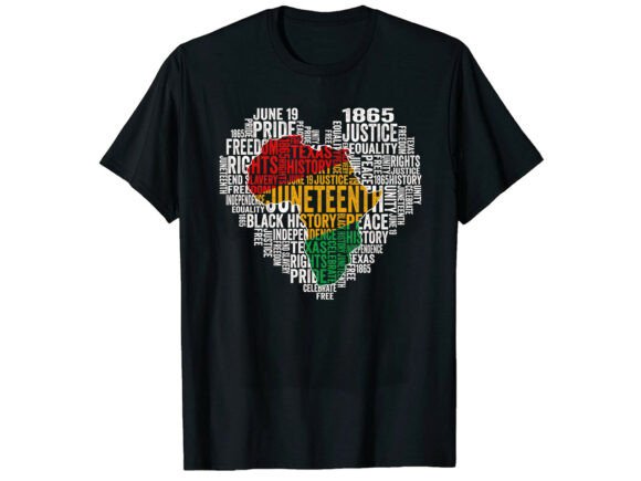Heart Black History Month T-Shirt Graphics & Designs