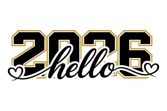 Hello 2026 Graduation Graphics for T-Shirt Designs