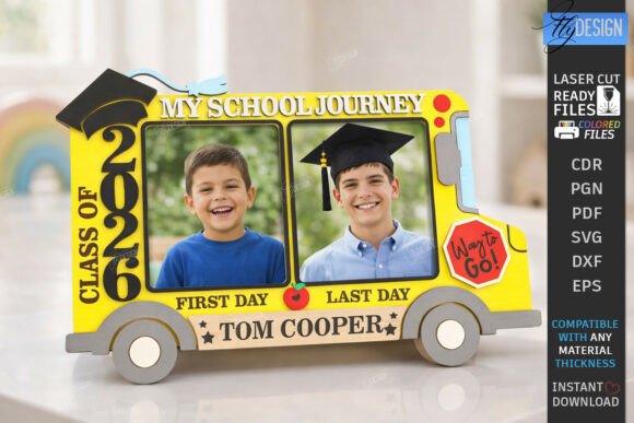 Review: School Graduation Photo Frame Laser Cut Design