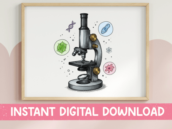 Science Microscope Biology Design Graphics & T-Shirt Designs