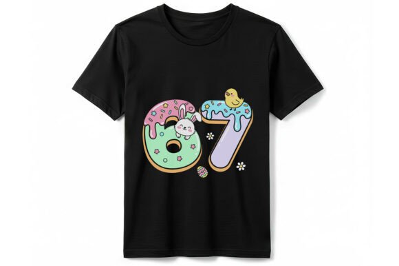 Sweet Easter 67 Donut Bunny T-Shirt Graphics