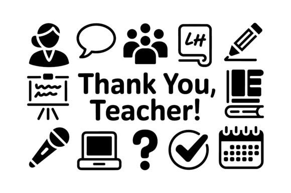 Teacher Icons & Graphics for Crafts